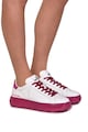 Love Moschino Спортни обувки от кожа и еко кожа с контрастна подметка Жени