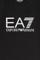 EA7 Блуза с овално деколте и лого Момичета