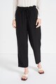 Stefanel Pantaloni crop conici cu snur Femei