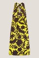 Motivi Trópusi mintájú maxiruha hasítékkal a hátoldalán női