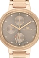 Tommy Hilfiger Мултифункционален часовник с кристали на циферблата Жени