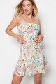 Trendyol Къса рокля с лен с флорален десен Жени