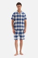 DAGI Lentartalmú rövid pizsama kockás mintával férfi