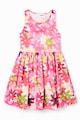 DESIGUAL Памучна рокля с флорален десен Момичета