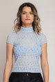 ABUBURUZAN Bluza semi-transparenta cu decupaje decorative Femei