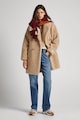 Pepe Jeans London Irha hatású kabát hajtókás gallérral női
