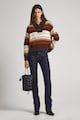 Pepe Jeans London Bő fazonú csíkos pulóver női