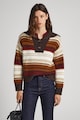 Pepe Jeans London Раиран пуловер със свободна кройка Жени
