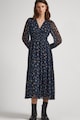 Pepe Jeans London Rochie evazata cu model floral Femei