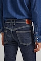 Pepe Jeans London Straight fit farmernadrág kontrasztos öltésekkel férfi