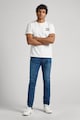 Pepe Jeans London Középmagas derekú farmernadrág szaggatott részletekkel férfi