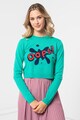Max&Co Mintás crop pulóver női