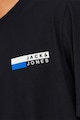 Jack & Jones Къса тениска от органичен памук с овално деколте Мъже