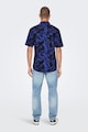Only & Sons Риза с къси ръкави и тропическа шарка Мъже