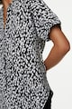Marks & Spencer Ленена блуза с овален подгъв Жени