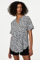 Marks & Spencer Ленена блуза с овален подгъв Жени