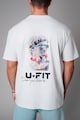 uFIT Тениска от памук с шарка Мъже