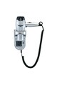 Valera Uscator de par  Excel 1600 Shaver Silver, 1600 W, 3 Trepte temperatura, 2 Viteze, Priza pentru aparat de ras 220V/110V, Sistem montare perete, Argintiu Barbati