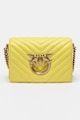 Pinko Geanta crossbody de piele cu aspect matlasat Love Click Femei