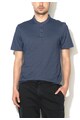 BENCH Tricou henley bleumarin cu alb cu model discret Barbati