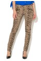 Juicy Couture Pantaloni bej cu negru si animal print Femei