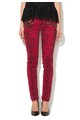 Juicy Couture Pantaloni rosu cu negru si animal print Femei