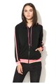 Juicy Couture Hanorac negru cu roz neon cu aplicatie aurie Femei