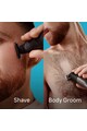 Braun Aparat hibrid de barbierit si tuns barba  Series X XT5300 Wet&Dry, Lama 4D, 6 piepteni, 1 capac de protectie, autonomie 45 minute, Husa ,Suport de incarcare, Negru Barbati