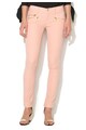 Juicy Couture Pantaloni skinny roz piersica din material reiat Femei