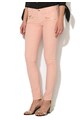 Juicy Couture Pantaloni skinny roz piersica din material reiat Femei