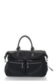 Zee Lane Geanta duffle neagra cu buzunare exterioare cu fermoar Barbati