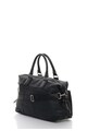 Zee Lane Geanta duffle neagra cu buzunare exterioare cu fermoar Barbati