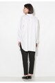 Zee Lane Collection Camasa alba supradimensionata cu nasturi pe partea din spate Femei