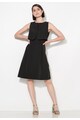 Zee Lane Collection Rochie neagra evazata cu detaliu suprapus Femei