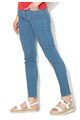 Love Moschino Jeansi conici albastru prafuit cu detaliu multicolor Femei