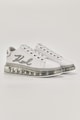 Karl Lagerfeld Скосени кожени спортни обувки със синтетика Жени