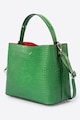 Massimo Castelli Кожена чанта с шагрен, Зелен Жени