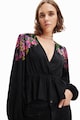 DESIGUAL Блуза тип пеплум с флорална щампа Жени