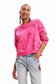 DESIGUAL Bluza sport din bumbac cu detalii texturate Femei