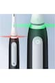 Oral-B Set 2 x Periuta de dinti electrica  iO3 cu Tehnologie Magnetica si Micro-Vibratii, Senzor de presiune Smart, 3 moduri, 2 capete, Trusa de calatorie, Negru/Albastru Femei