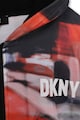 DKNY Cipzáros mintás pulóver kapucnival Fiú