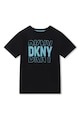 DKNY Tricou cu logo si decolteu la baza gatului Baieti