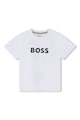 BOSS Kidswear Tricou din amestec de bumbac cu logo Baieti