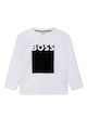 BOSS Kidswear Bluza de bumbac cu imprimeu logo Baieti