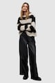 AllSaints Britt gyapjútartalmú csíkos pulóver női