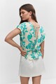 Mango Флорална блуза Jacky със застъпен дизайн Жени