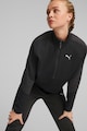 Puma Evostripe pulóver rövid cipzáros hasítékkal és zsebekkel női