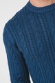 Esprit Kerek nyakú pulóver csavart kötésmintájú részletekkel férfi