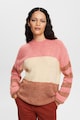 Esprit Gyapjútartalmú pulóver colorblock dizájnnal női