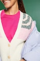 Esprit Colorblock dizájnú gombos kardigán női